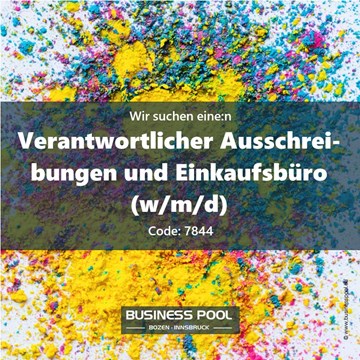 Verantwortlicher Ausschreibungen und Einkaufsbüro (w/m/d)